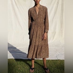 Rails Batik Cheetah Brown Dress Small